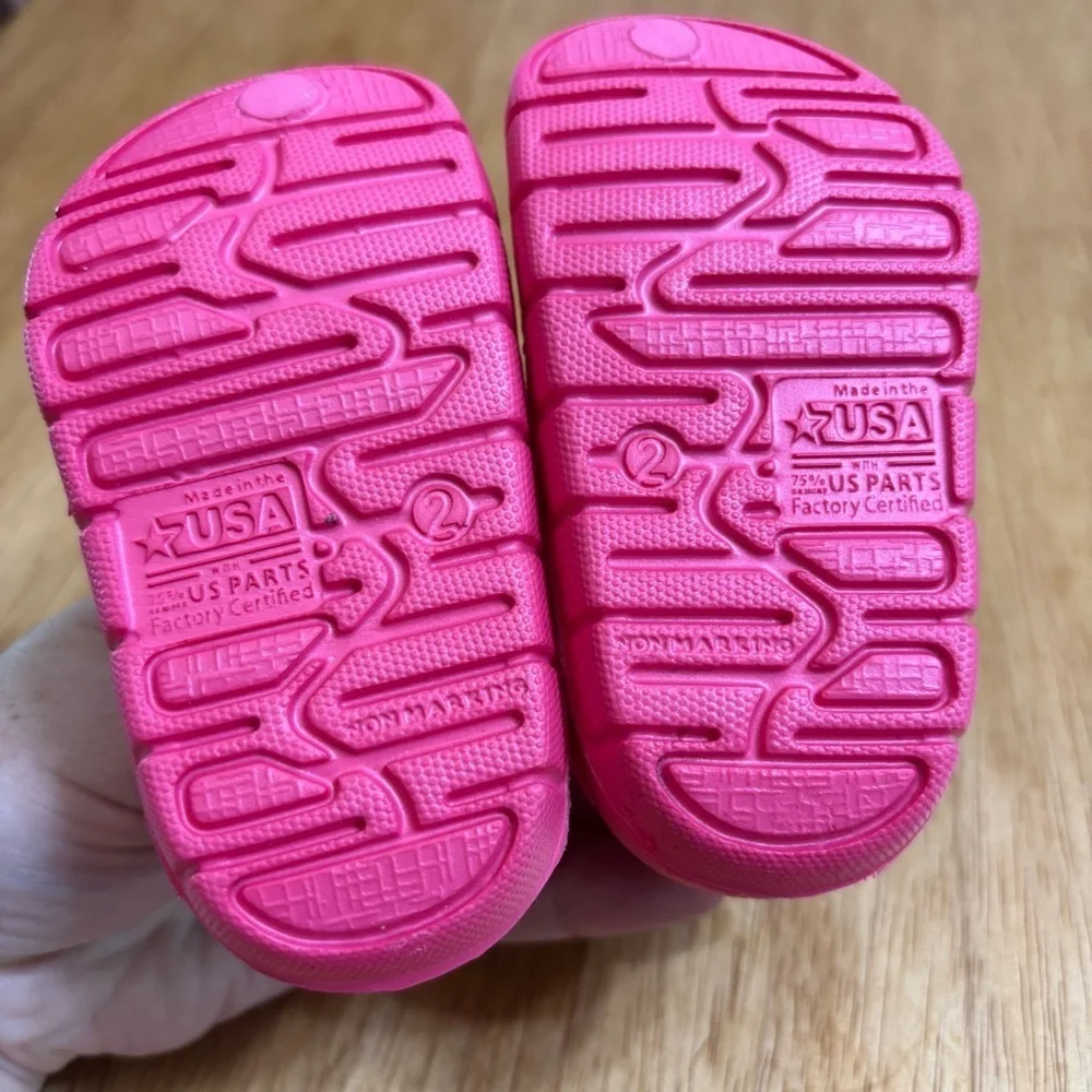 Wonder Nation Baby Girl Pink Clog Shoe Size 2 Infant 3-6m